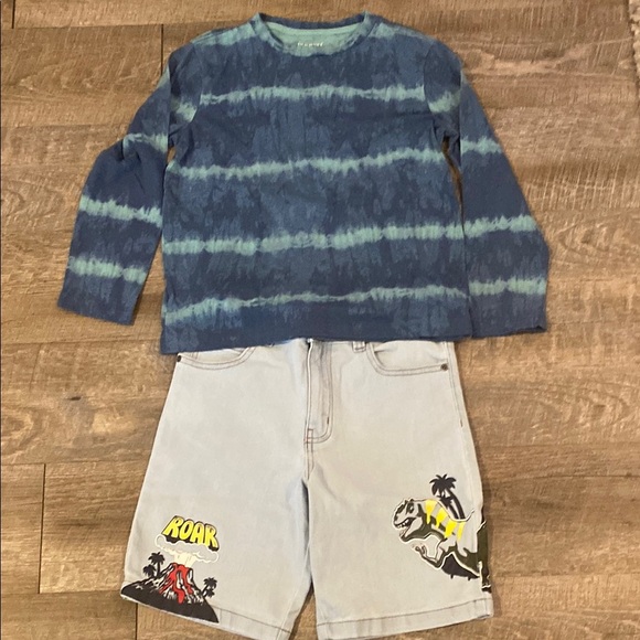 Other - Kids Long Sleeve Blue Tie-Dye Shirt